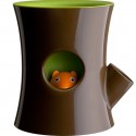 Squirrel in Log Plant Pot