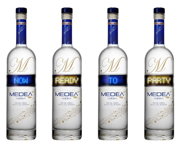 Medea Vodka Bottles with LED Display