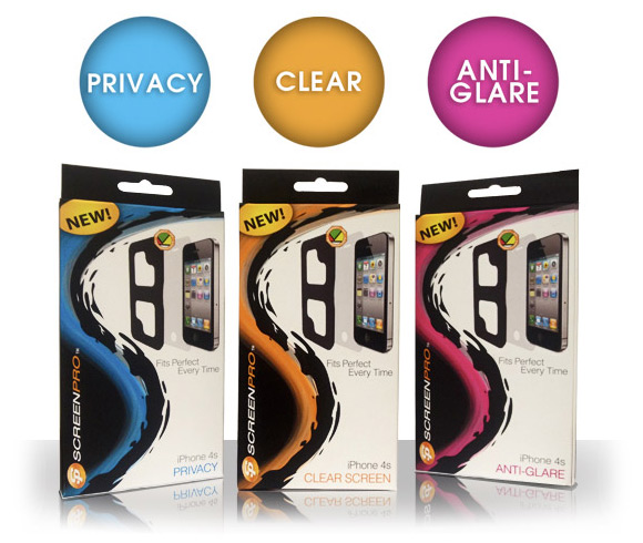 ScreenPro iPhone 4S Privacy Anti-Glare Clear Screen Protectors