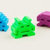 Space Intruder Erasers
