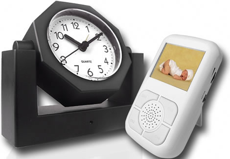 Wireless Spy Camera Alarm Clock