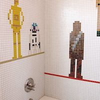 Star Wars Shower Mosaic