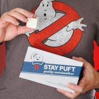 stay puft marshmallows inhand