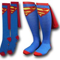 Superman Socks with Cape