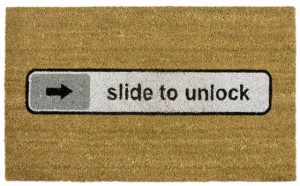 Fussmatte Slide To Unlock Doormat