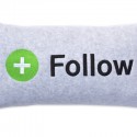 Twitter Follow Pillow