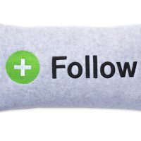 Twitter Follow Pillow