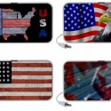 American Flag Portable USB Speakers