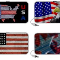 American Flag Portable USB Speakers