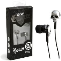 Wicked Empire Bones Skull Earbuds