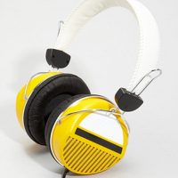 Yellow Retro Headphones