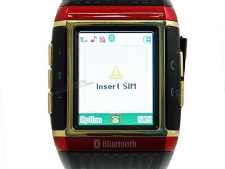 18K Gold Plated Cell Phone Watch