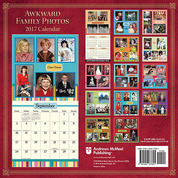 2017 Awkward Family Photos Calendar