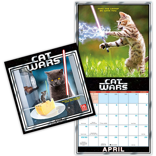 2017 Cat Wars Wall Calendar