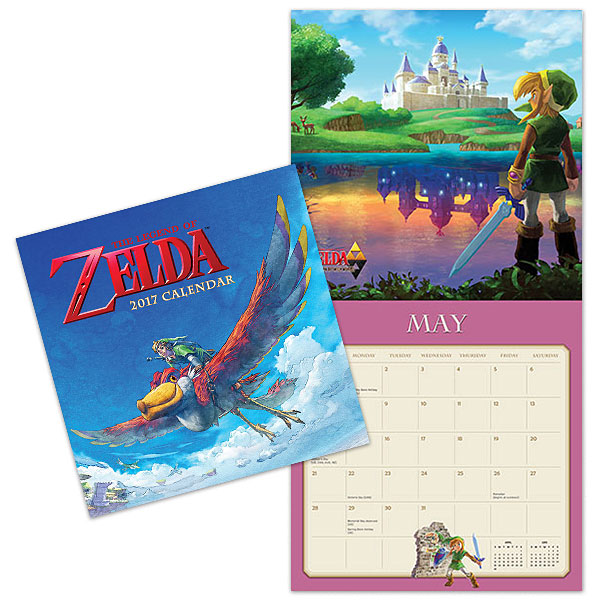 2017 Legend of Zelda Wall Calendar