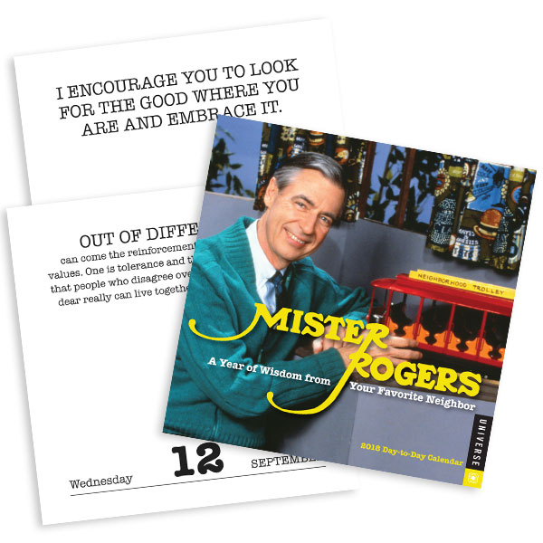 2018 Mister Rogers Desktop Calendar