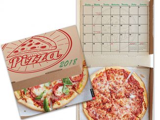 2018 Pizza Wall Calendar
