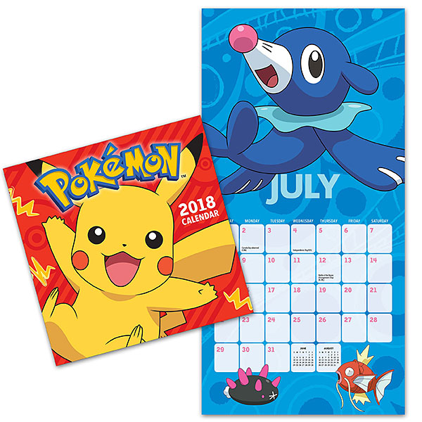 2018 Pokémon Wall Calendar