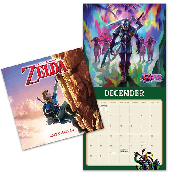 2018 The Legend of Zelda Wall Calendar