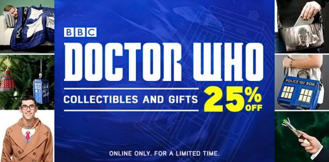 25% Off Doctor Who at ThinkGeek