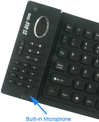 Flexible Keyboard with Skype Phone & USB Hub