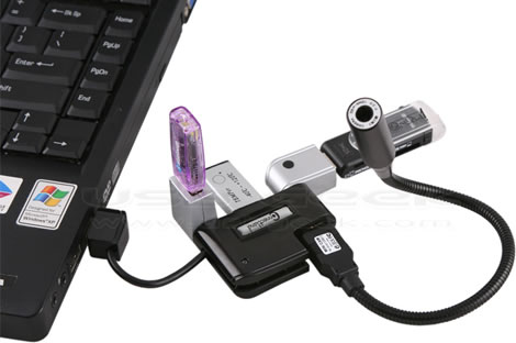 4-Port USB Swivel Hub