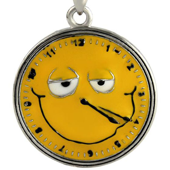 4:20 Smiley Face Clock Necklace