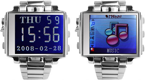 8GB Multimedia Watch with 1.8-Inch Screen