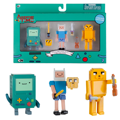 Adventure Time 2 3 4-Inch Pixel Action Figure 3-Pack