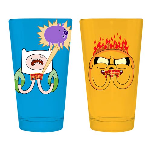 Adventure Time Card Wars 16 oz. Pint Glass 2-Pack