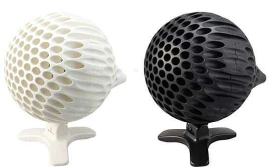 Aero Sphere Fan with Honeycomb Teardrop Design