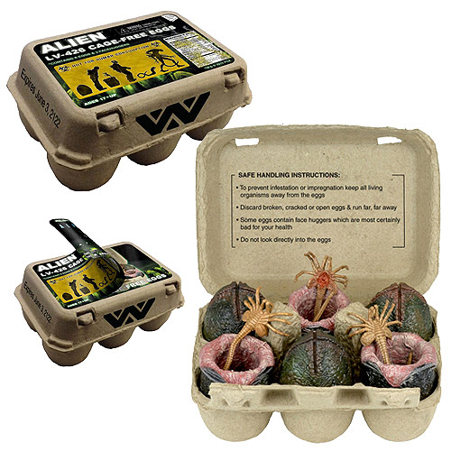 Alien Collectible Carton 7-Inch Scale Xenomorph Egg and Facehugger Set