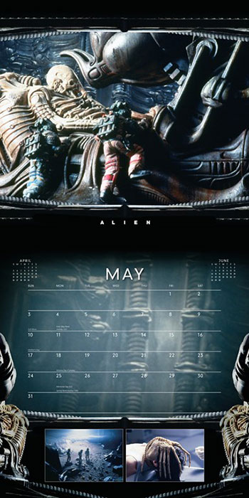 Alien Quadrilogy 2015 Calendar