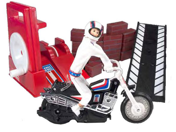 American Classic Toys Evel Knievel Stunt and Jump Set