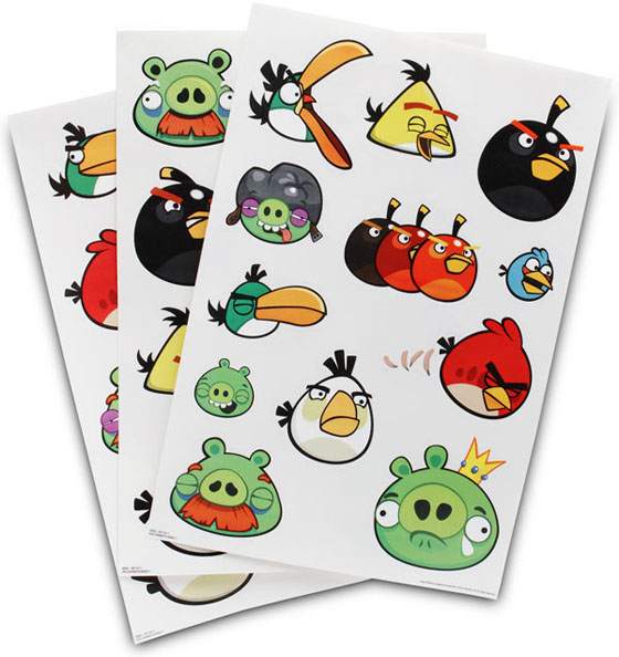 Angry Birds Reusable Wall Stickers