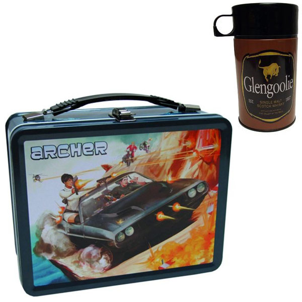 Archer Secret Agent Retro Style Metal Lunch Box