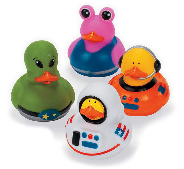 Astronaut and Space Alien Rubber Duckies
