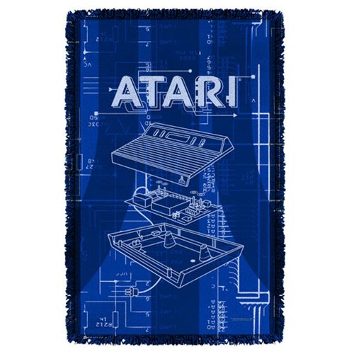 Atari Inside Out Woven Tapestry Throw Blanket
