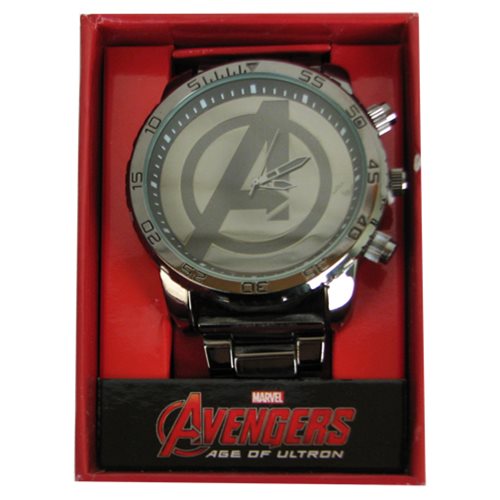 Avengers Age of Ultron Avengers Logo Gunmetal Bracelet Watch