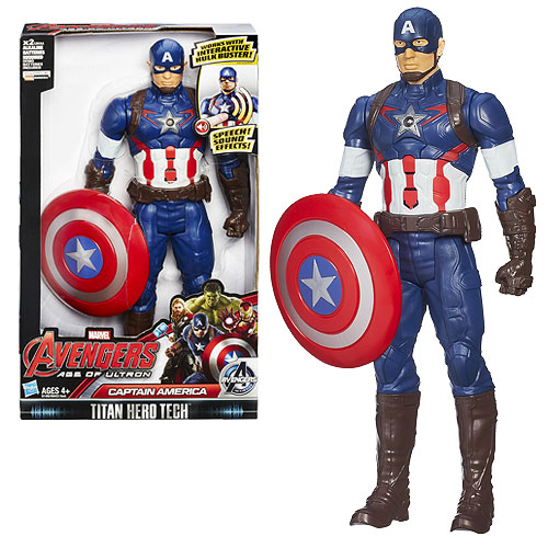 Avengers Age of Ultron Titan Hero Tech Interactive Electronic Captain America Action Figure