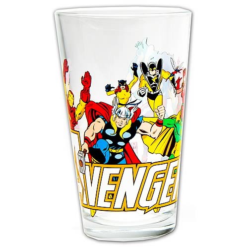 Avengers Glass Toon Tumbler 