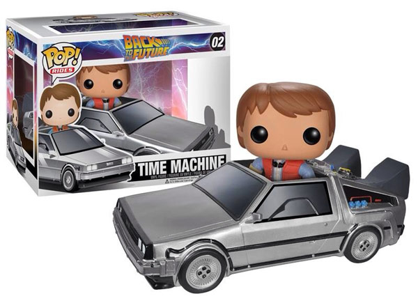 Back to the Future DeLorean Time Machine Pop Vehicle with Marty McFly