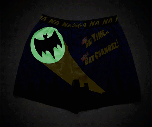 Bat Time Glow-in-the-Dark Boxers