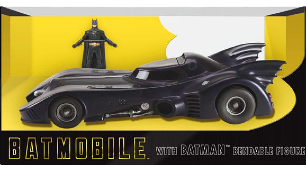Batman 1989 1:24 Scale Batmobile with Batman 3-Inch Bendable Figure