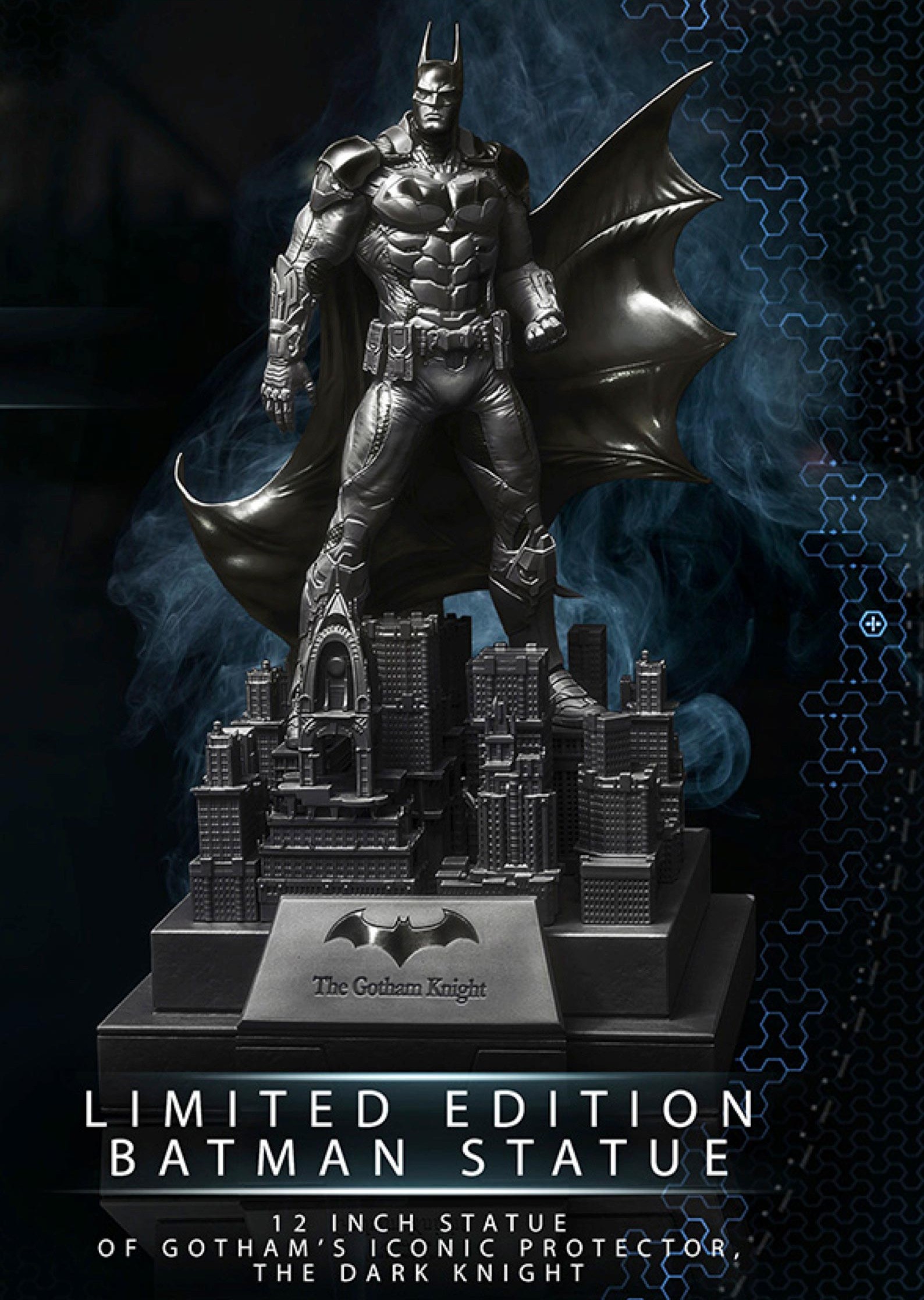 Batman dark knight statue also lights up 