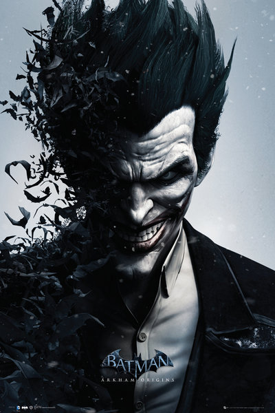 Batman Arkham Origins Joker With Bats Poster