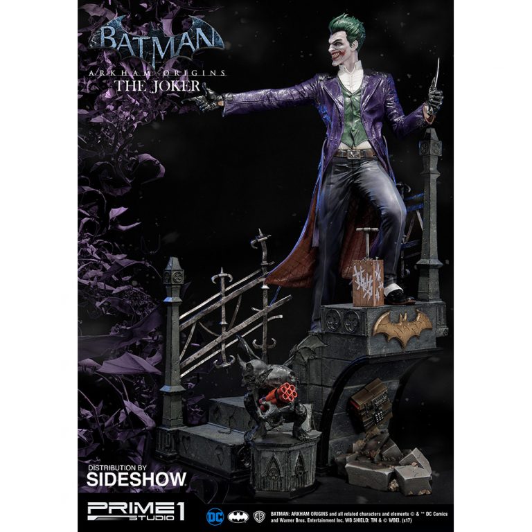 Arkham origins joker statue