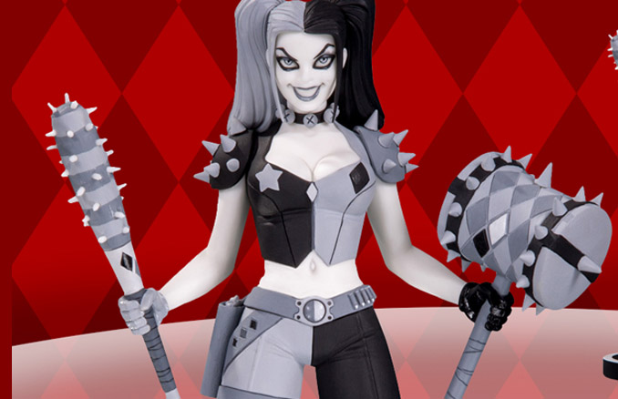 BATMAN Black & White Harley Quinn by Amanda Conner Resin Statue Dc Direct 