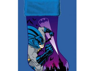 Batman Blue Applique Christmas Stocking