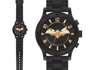 Batman Gold Emblem Rubber Strap Watch